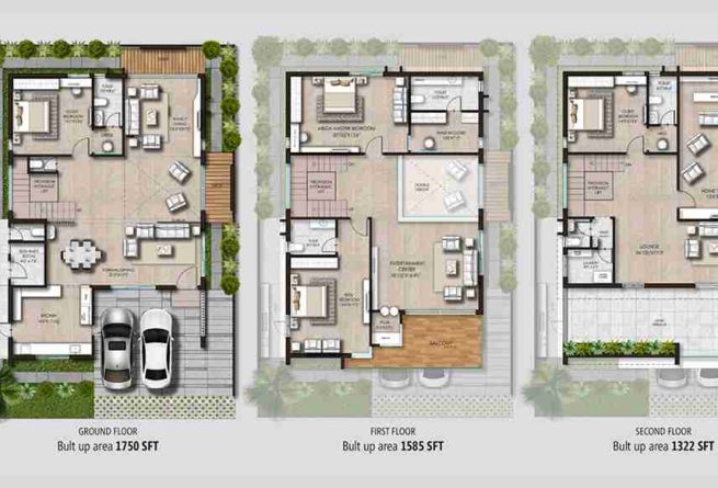 East Facing Villa Layout Plan