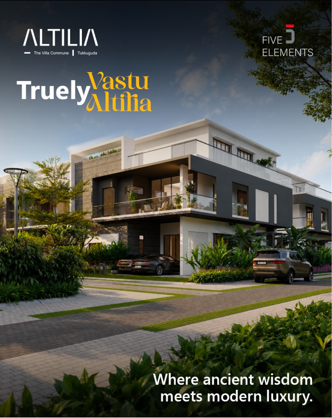 East-facing 4 BHK luxury villa at ALTILIA, Tukkuguda, Hyderabad